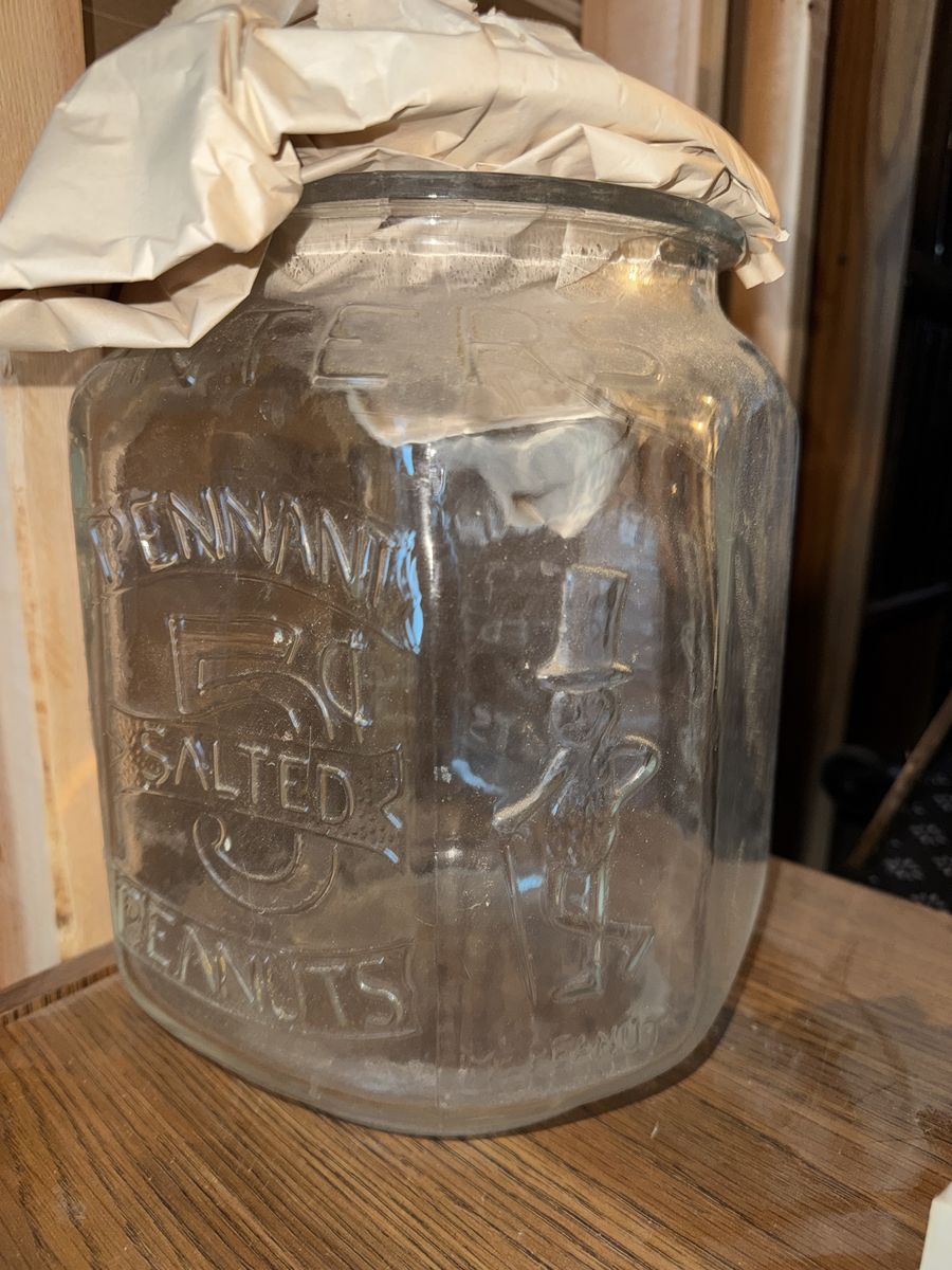 Antique Planters Peanut Glass Jars