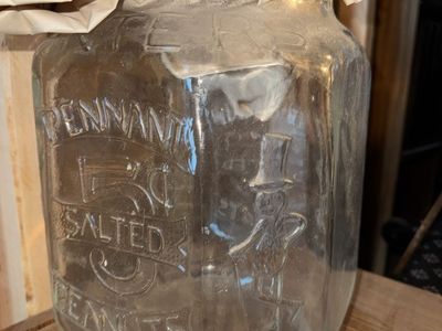 Antique Planters Peanut Glass Jars
