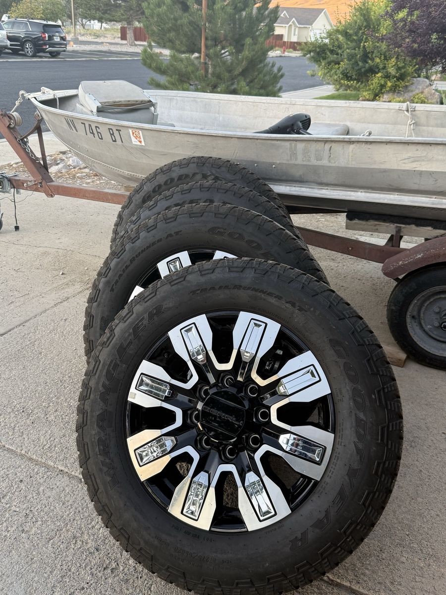 Set of 4 OEM GMC Denali 20” Wheels & Goodyear Tires