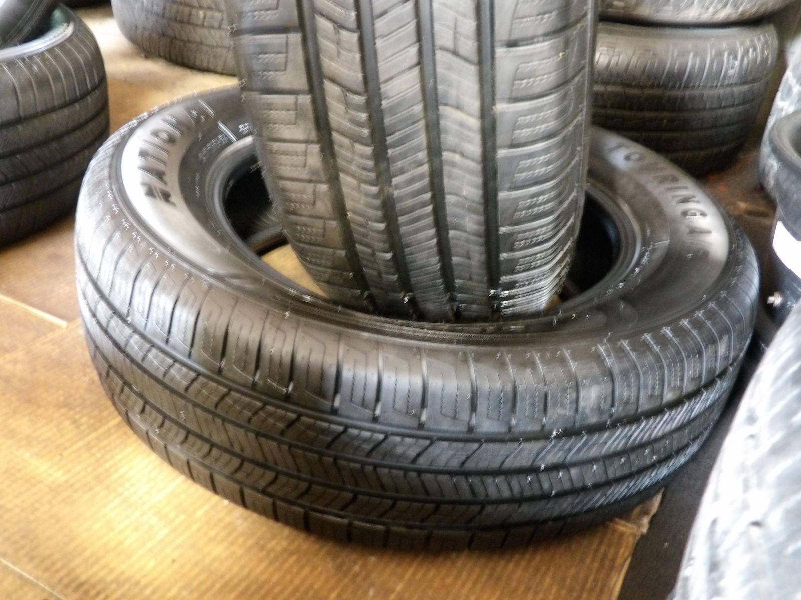 225/65R17 NATIONAL TOURING AS PAIR OF TWO USED TIRES