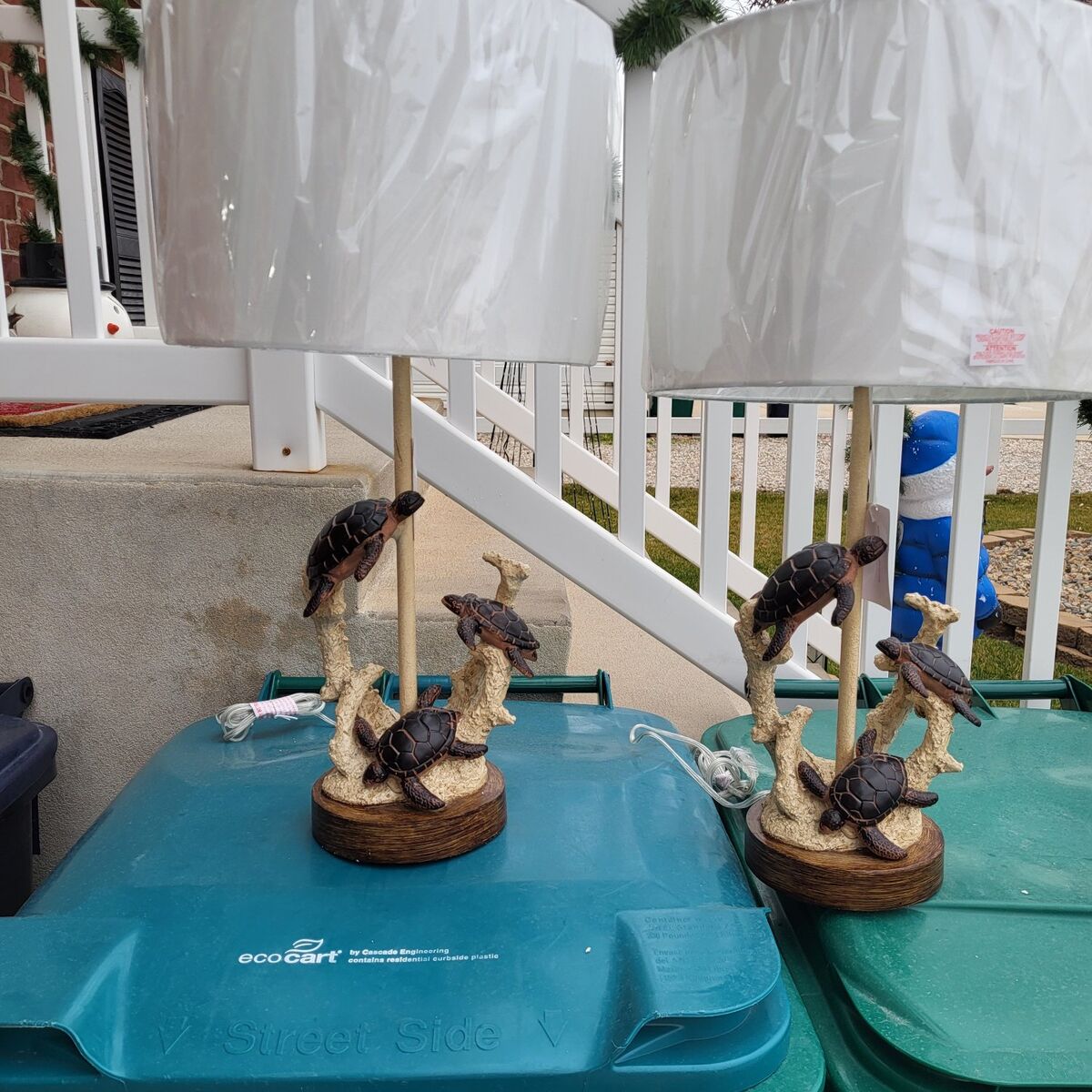 Lux Lighting Sea Turtle Lamps 3-Way