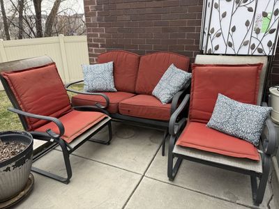 Patio Glider And Chairs