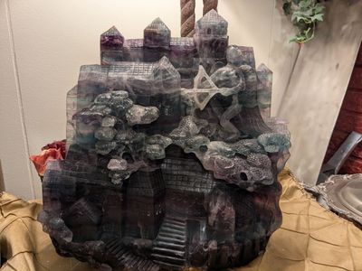 47lb Huge Rainbow Flourite sculpture