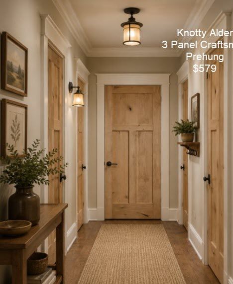 Interior Prehung Knotty Alder Craftsman Doors
