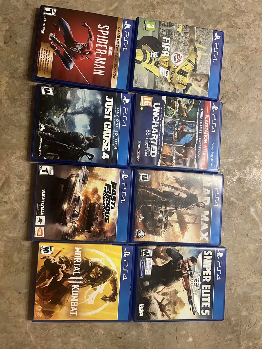 PS4 Game Bundle- 8 Games
