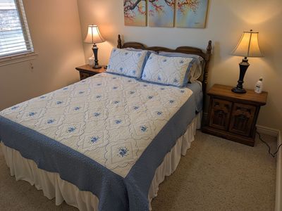Complete Wooden Bedroom Set - Bed Frame, Mattress & 2 Nightstands