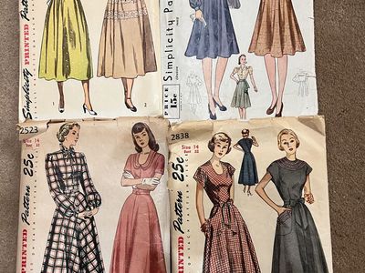 Amazing Vintage Sewing Patterns. 1940s.