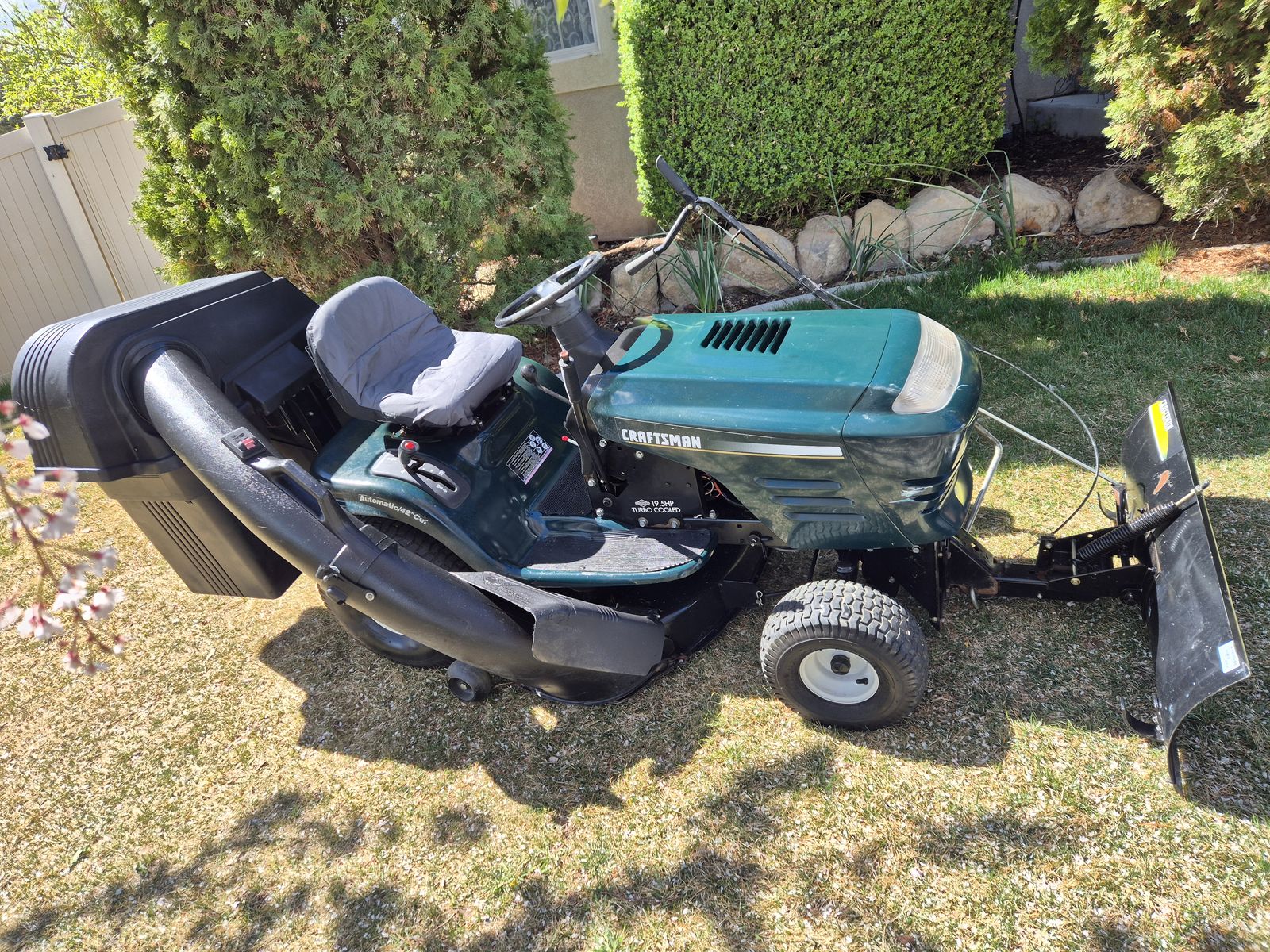 Craftsman Riding Mower with extras