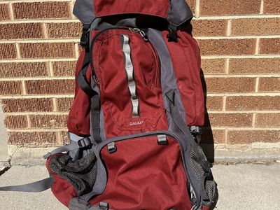 REI Galaxy Internal Frame Backpack Red Gray Hiking Camping