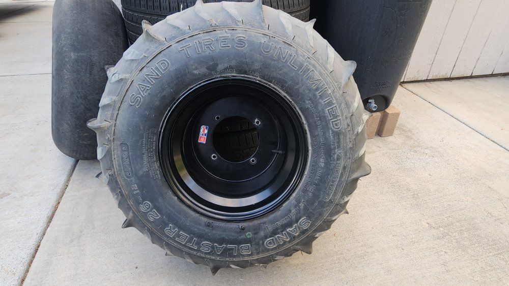 Sand Blaster 26-12 paddle tires and smoothies.