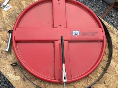 New Pig Latching Drum Lid (Red) - Industrial Container Cover, 1-800-HOT-HOGS