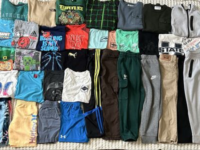 Boys Clothing Lot Size 6-7 - Nike, Under Armour, Adidas, Levi's, Hurley