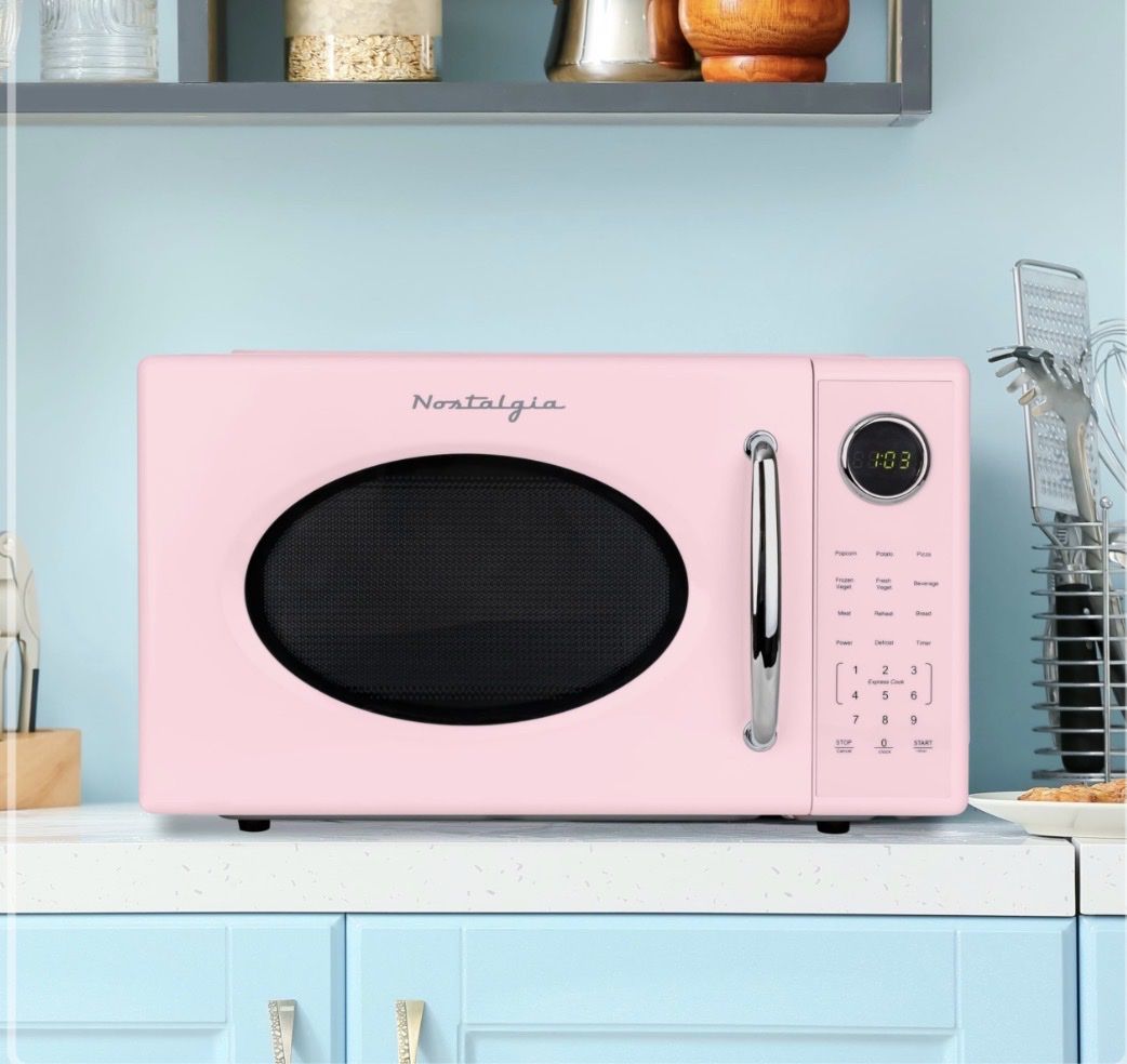 Brand new Nostalgia Pink Microwave