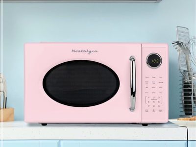 Brand new Nostalgia Pink Microwave