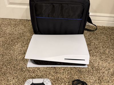 Sony PlayStation 5 PS5 Disc Version Console with Controller, Power Cable & Travel Bag