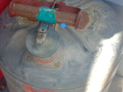 Vintage 5 gallon gas tank can