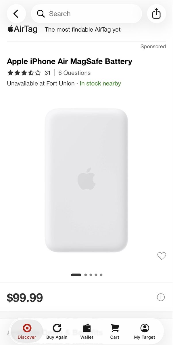 Apple MagSafe Battery Pack - White