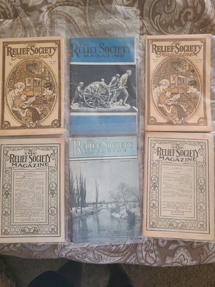 LDS Relief Society Magazine Lot (1925-1939 Issues)