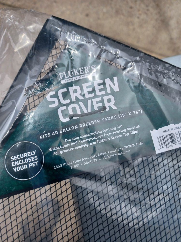 40 gallon habitat metal screen cover