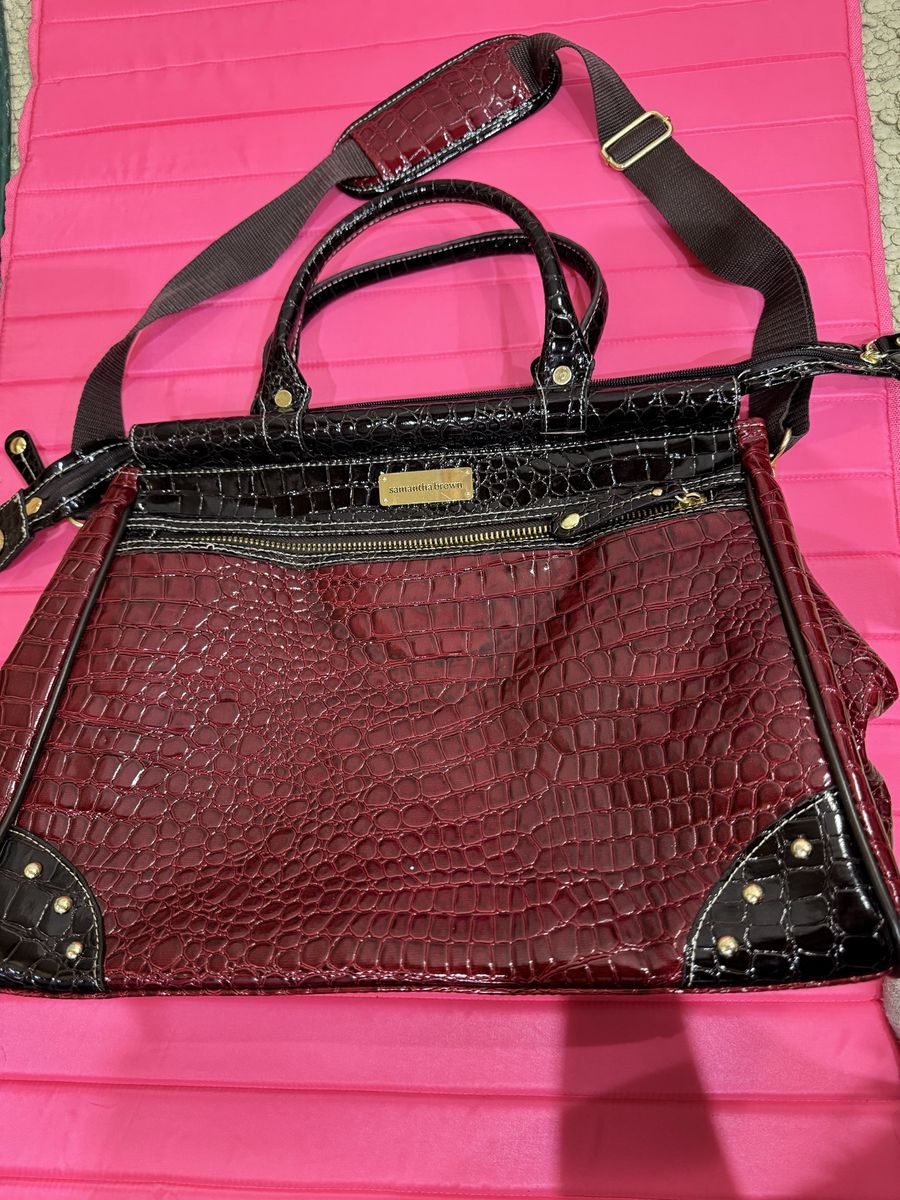 Women carry on luggage leather new