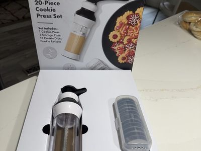 OXO SoftWorks 20-Piece Cookie Press Set - Includes 18 Disks & Storage Case