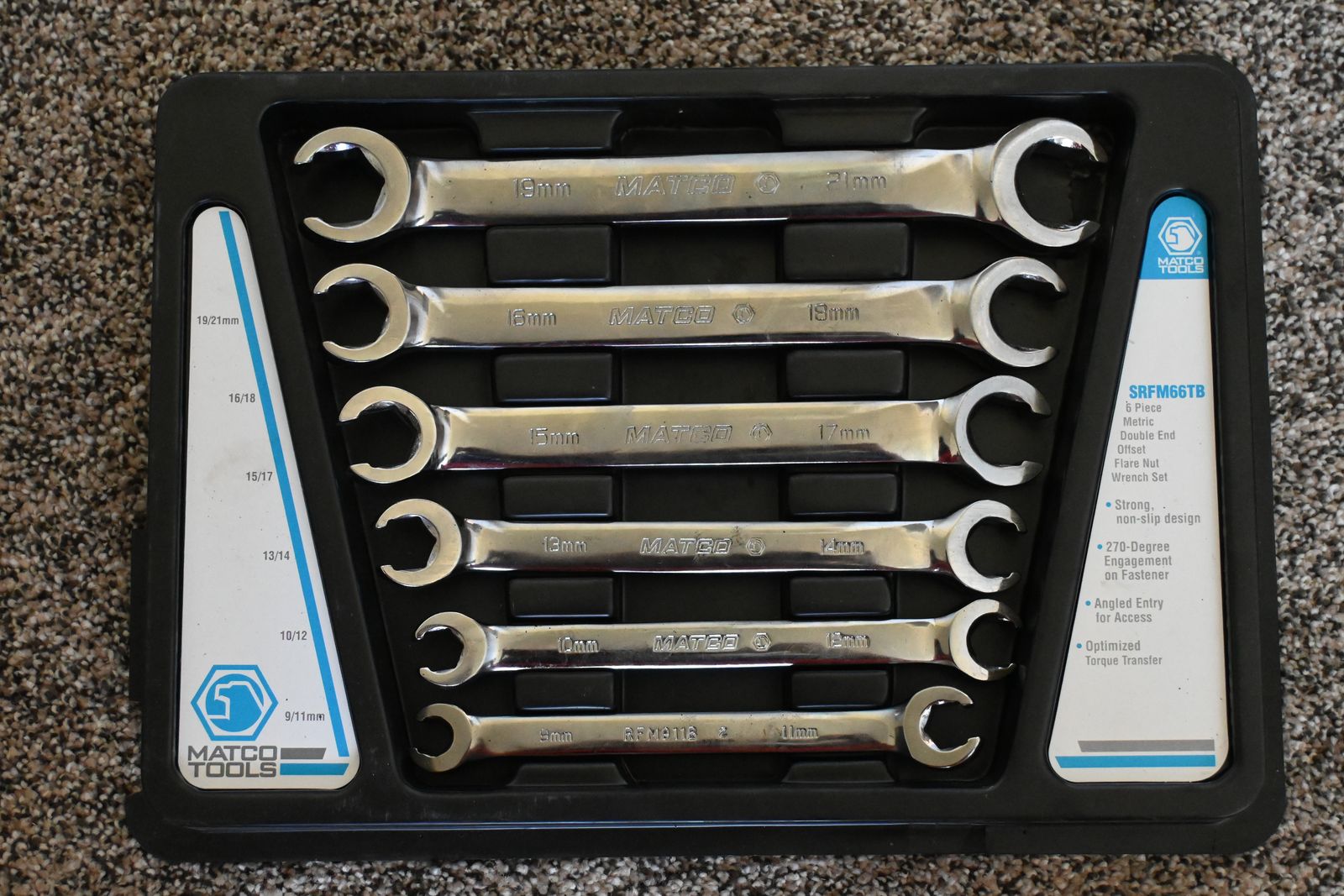 Metric Matco flare nut wrenches