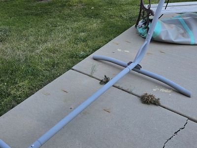 Portable Steel Hammock Stand with Wheels - Gray