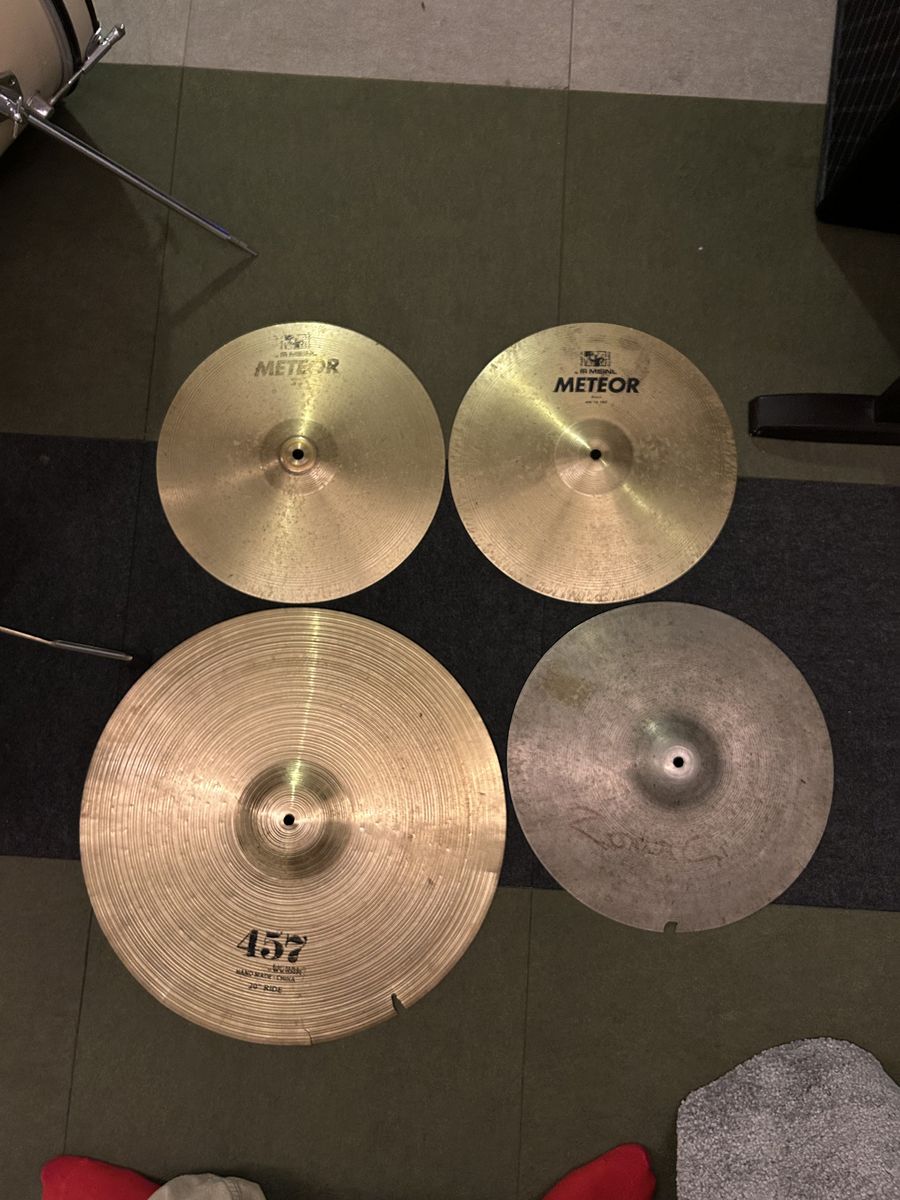 4-Piece Cymbal Set for Drum Kit