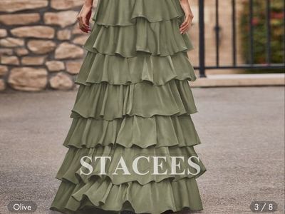 Olive Green Prom Dress