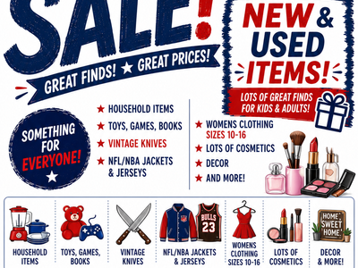 Yard Sale - New and Used Items - July 3rd & 4th - See you there!