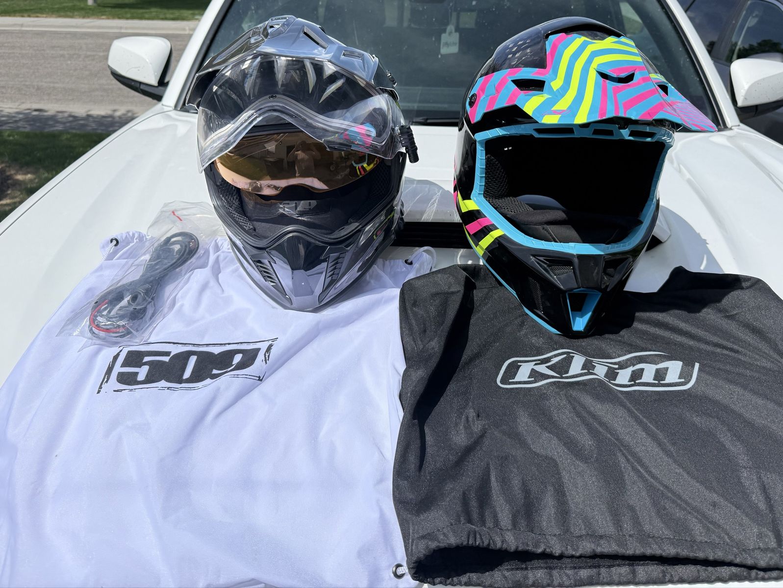 2 helmets for sale $350 for both