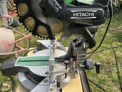 Hitachi C12FDH 12" Compound Miter Saw, 15 Amp, Dual Bevel Laser Guide