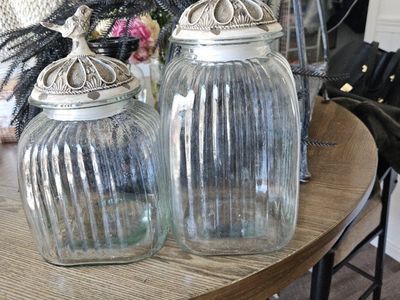 Bird Decorative Glass Storage Containers