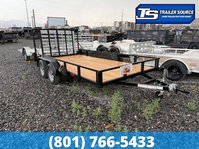 7x14 Echo EA-14-15T Utility Trailer - 7K GVWR - Tire Chocks