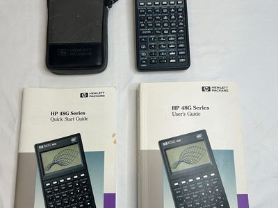 HP Hewlett Packard 48G Graphing Calculator 32KB RAM w/ Case & Manuals