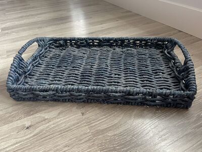 Beautiful Blue Basket Tray