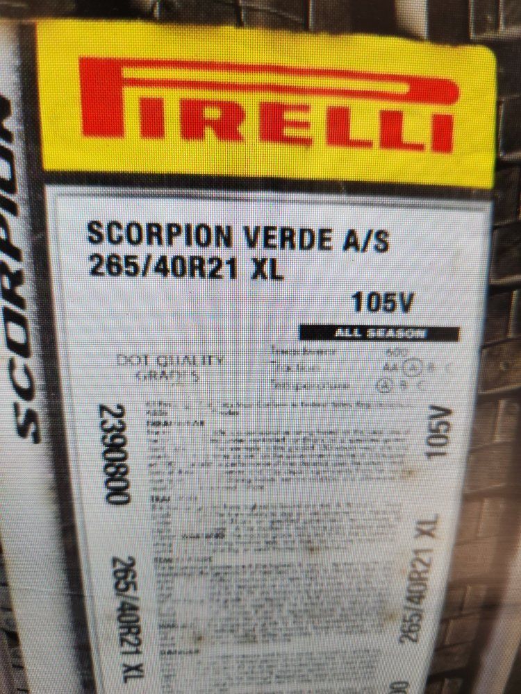 265/40r21 pirelli scorpion verde as