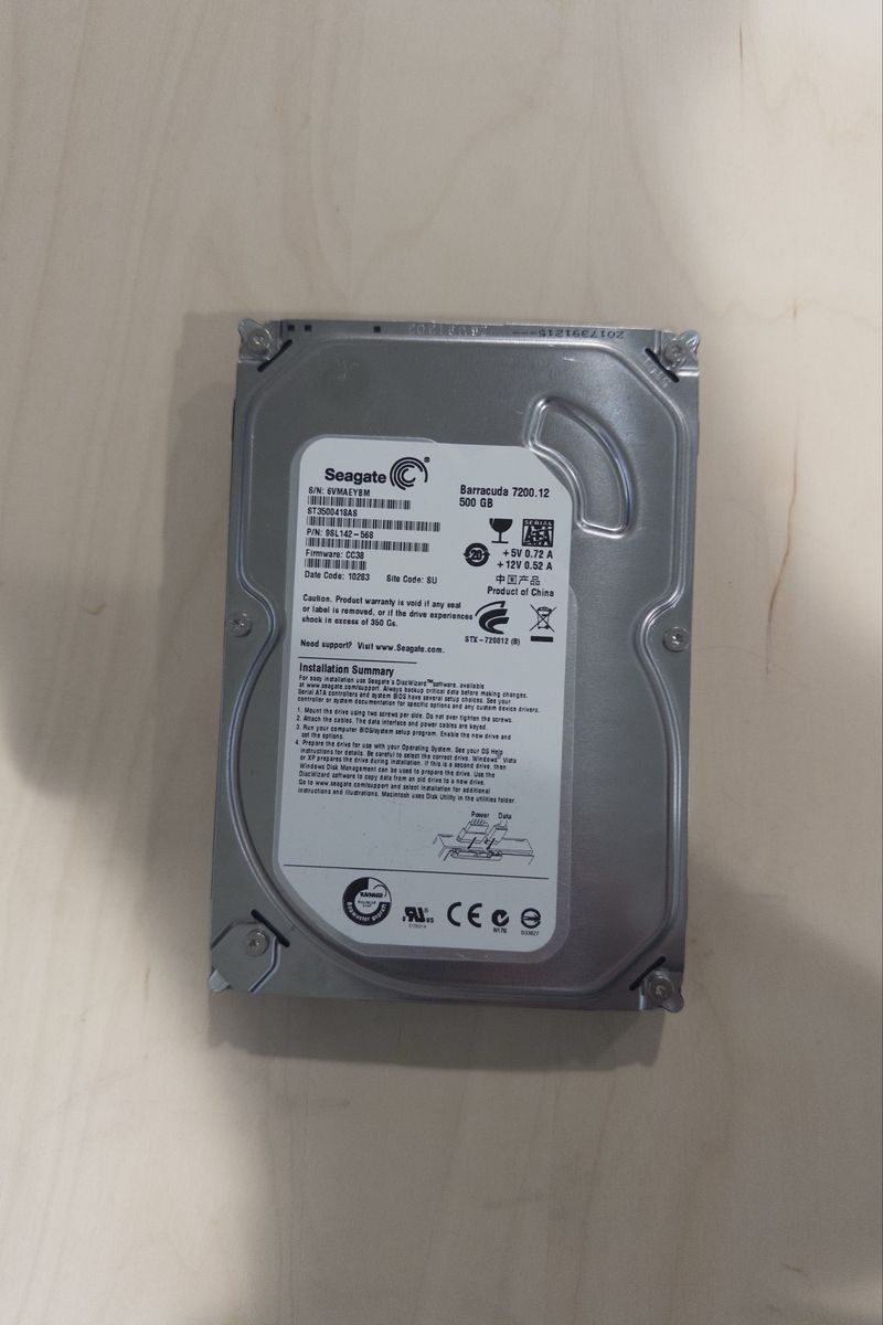 Seagate 500GB Desktop Hard Drive