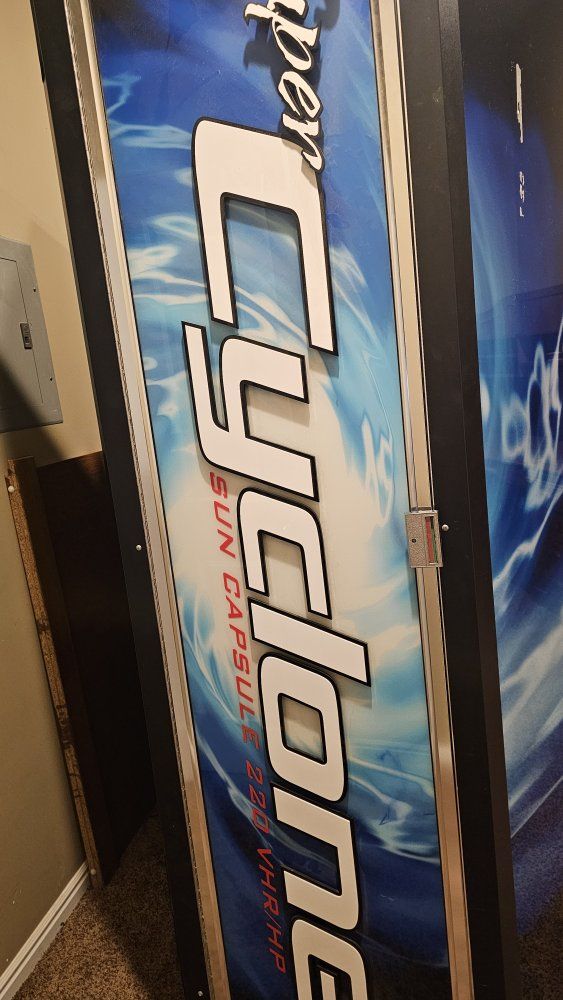 Cyclone Sun Capsule 220VHR/HP Stand-Up Tanning Booth - Used Commercial Grade 1phase or 3 phase