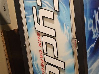Cyclone Sun Capsule 220VHR/HP Stand-Up Tanning Booth - Used Commercial Grade 1phase or 3 phase