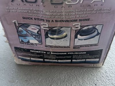AutoSpa Luxury Car Care Orbital Polisher Buffer with Original Box