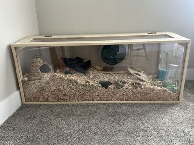 Wooden Hamster Cage