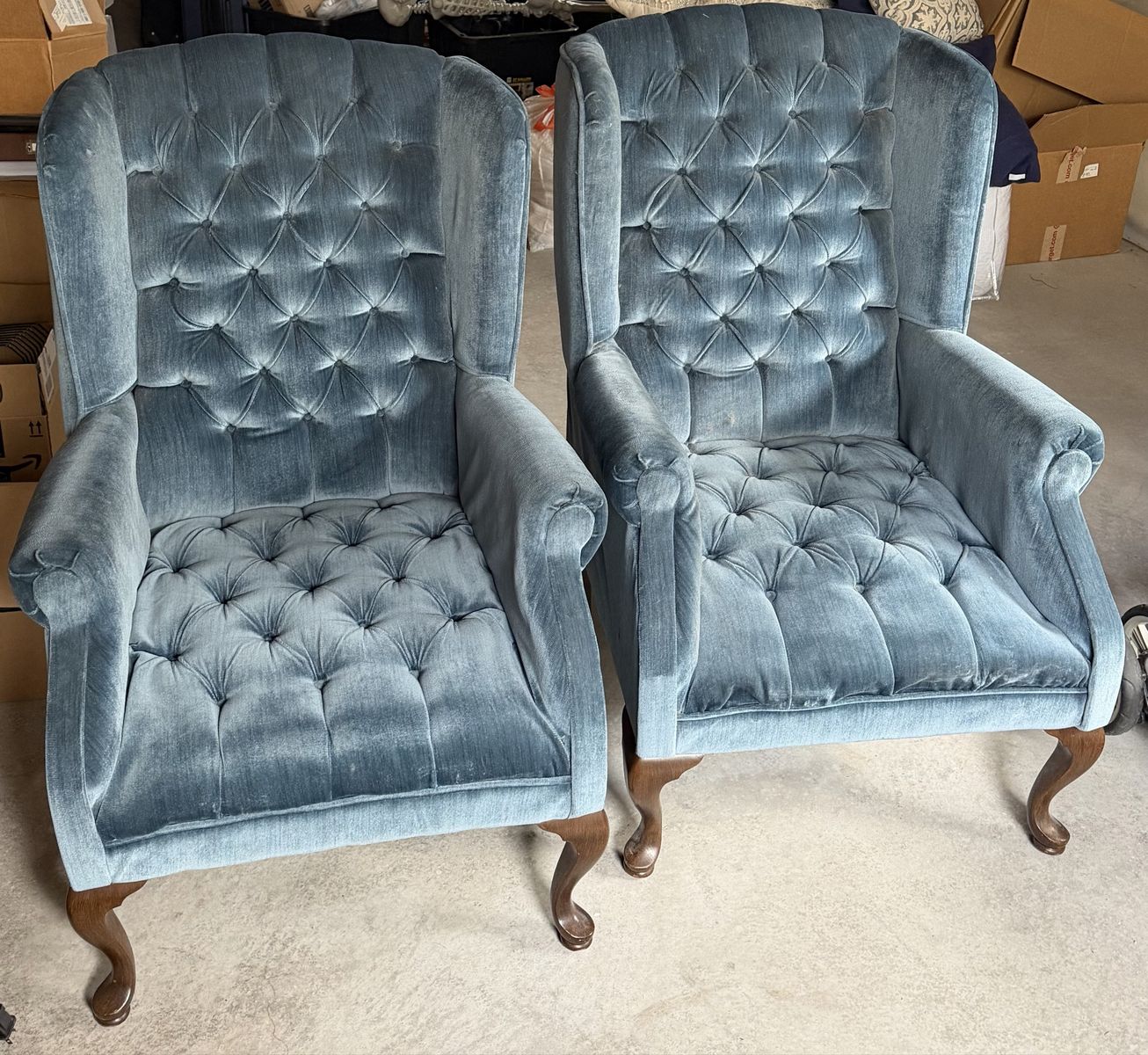 Vintage Blue Chair Set