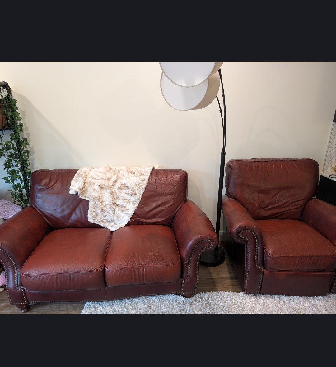 Leather couch and/or matching recliner