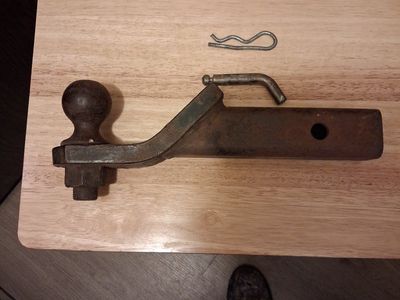 Trailer Hitch Ball Mount with Pin and Estwing Camping Axe Hatchet Lot
