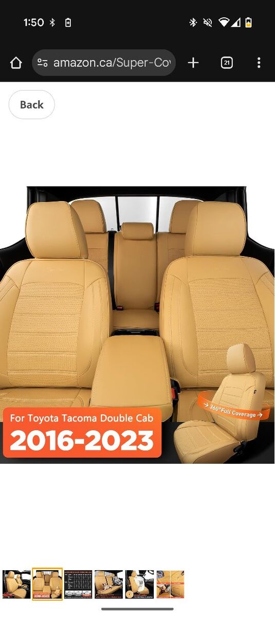 Toyota Tacoma Seat Covers (*NEW*) 2016-2023