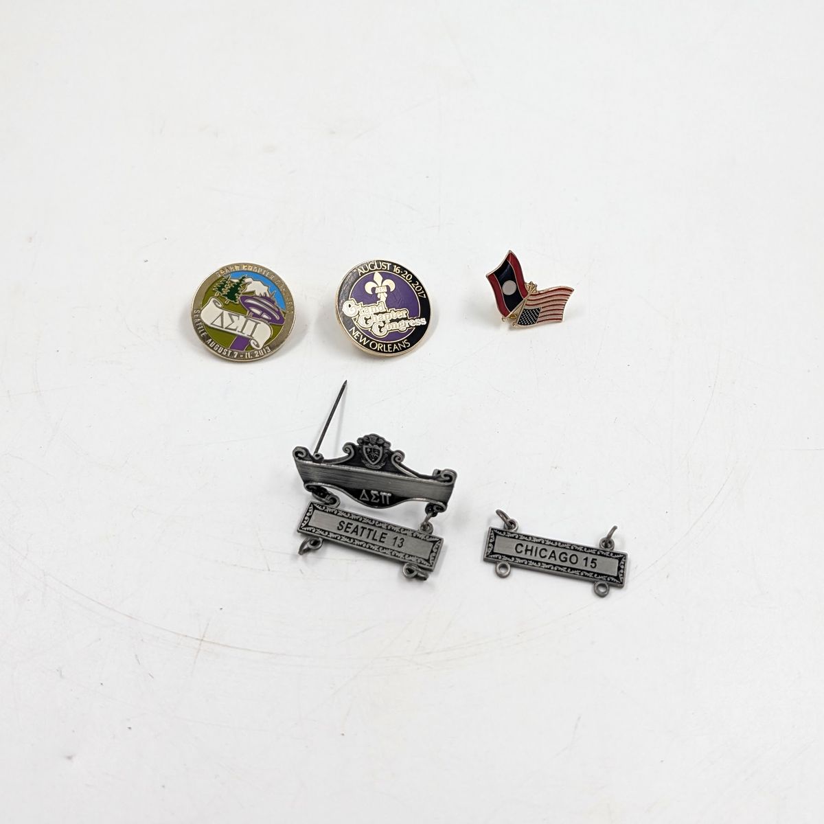 Delta Sigma Pi Fraternity DSP 4 Pins
