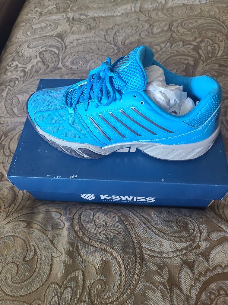 K-Swiss Bigshot Light 3 Men's Tennis Shoes - Malibu Blue, Size 8.5 US