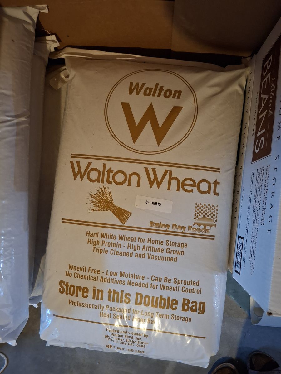 Walton White Wheat Berries 50 lb bag for storage 2 left