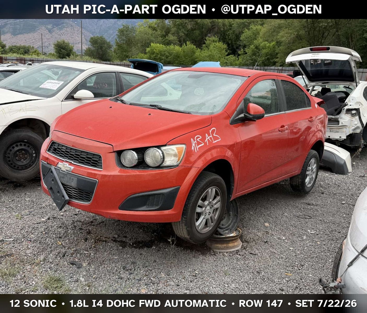 New Arrival - 2012 Chevrolet Sonic Parts - UTPAP Ogden